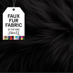 Faux Fur Fabric by the Yard – Artificial Craft Fur – 108″ X 60″ Inch Wide – Fur