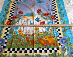 Cotton Fabric Panel GARDEN Possibilities Nancy Smith Lynda Milligan 35″ W x 45″H