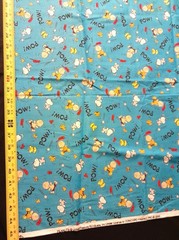 Vintage Peanuts Charlie Brown & Snoopy Baseball POW Fabric NOS 2000