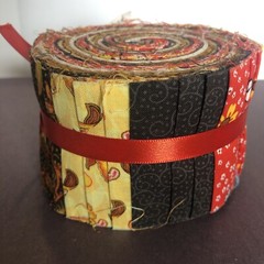 Strips Roll 100% cotton fabric quilt strips, 8 Designs, 3 Of Each
