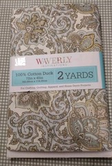 Waverly Inspirations Fabric 100% Cotton Muted Pastel Floral 2 Yards New
