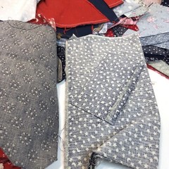 1 Pound 3 Ounces Assorted Fabric Scraps Leftover from Quilts