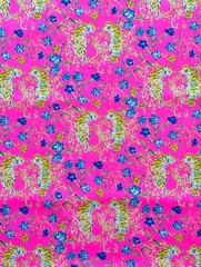 ~ Lilly Pulitzer Fabric – Cotton Poplin” Pink Cheetas” “ 18”x28” # 82