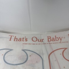 Vintage That’s Our Baby Bibs Do It Yourself Sewing Panels A Sheet Of 10 W/ Mice