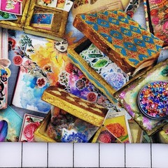 JUNK JOURNAL ~MICHAEL MILLER Fat Quarter bundle of (8) New Quilting 100% Cotton