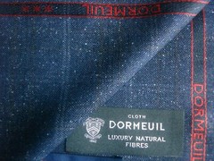 DORMEUIL 67% WOOL & 33% SILK JACKETING/SUITING FABRIC “Dorsilk Red” = 2.0 m.