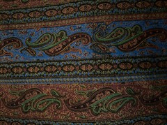 NEW Joan Kessler for Concord Fabrics Inc Paisley Fabric 7+ Yds In 2 Pieces USA
