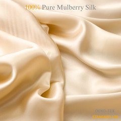 Light Caramel 100% Pure Mulberry Silk Fabric by the Yard 44″ width 19mm 6A Grade