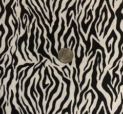 Zebra Print Black & White Fabric“ The Wild Side” Dan Morris & Robert Kaufman BTY