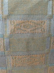Over 1 Yard 51” X 53” Vintage Fabric Slate Blue Plaid Cotton Polyester Blend