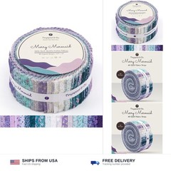 Tinyspool & Co.’s Twirlie Roll 40 Precut Quilting Fabric Strips for Quilting …