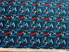 Warner Brothers Camelot Harry Potter Fabric 18” x 42” Vintage Rare New Blue