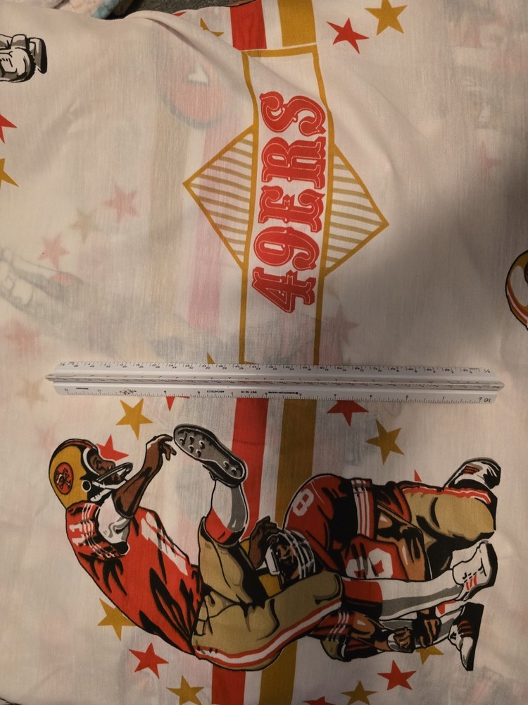 1992 49ers Football Fabric Decorator Length 90 Inches By 4 Yards