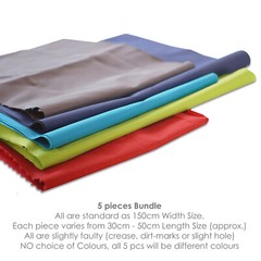 Waterproof Canvas Fabric,Faulty Off cuts Material,5pc Bundle Mix cols,Neotrims