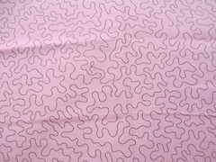 Fabric Red Rooster “Sewing” 3 Pc Sampler Pink Stipple & Implements & Tags $3.95