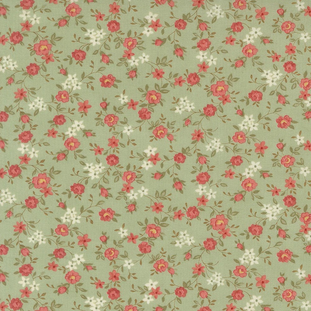 MODA – Ambiance by 3 Sisters – Sweet Roses Small Floral – Mist 1/4yd