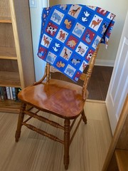 FABRIC TRADITION 1995~Country Stitch~NOAHS ARK~Animal Button~FRAYED QUILT SQUARE