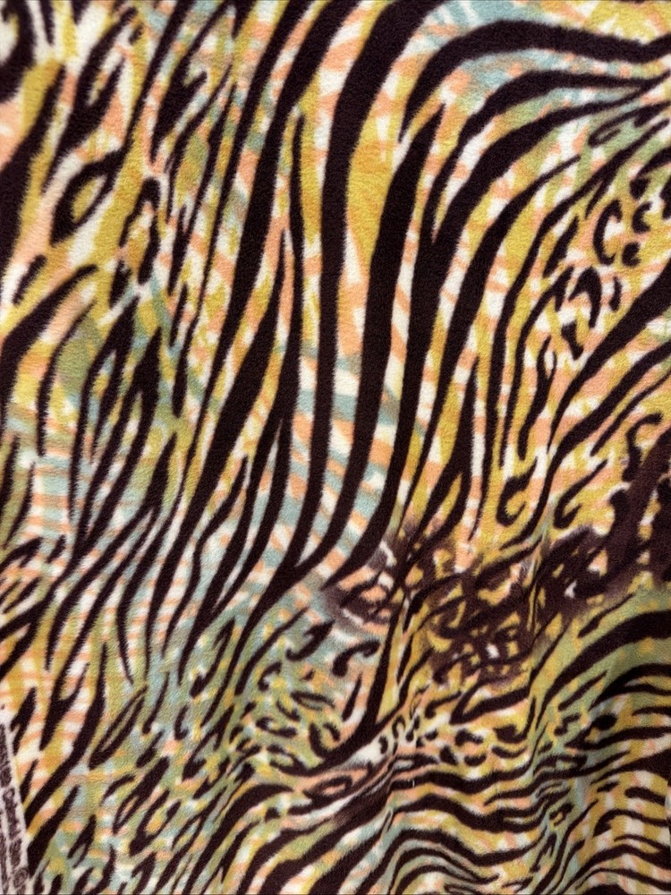 Colorful Zebra Animal Print 60” X 108” By Colorful Skin Premium Fleece