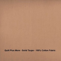 Solid Taupe Brown 100% cotton fabric Material 44 inches wide PICK SIZE