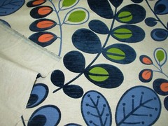 10 YDS MICROFIBRE LINEN CUT VELVET LEAVES BLUE UPHOLSTERY FABRIC FOR LESS
