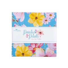 Painted Petals, 5″ x 5″ Squares, Riley Blake $3.99 Ships ANY Amount Of Fabric