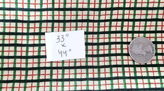 Vintage Lot Christmas Fabric Plaids Stripes Checks. 4+ yards
