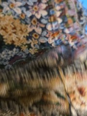 Upholstery Fabric Lot Large Scrap Pieces Floral Design Beautiful Woven