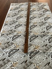 Harry Potter Quidditch Hogwarts Newspaper Cotton Fabric 1 Yard + 14”