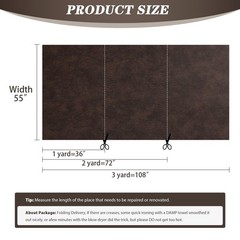 Faux Leather 1.3mm Upholstery Fabric by the Yard 55×108 Inch Yellow Coffee | …