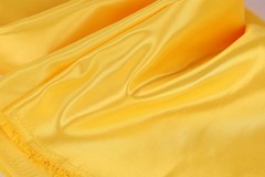 Orange Bridal Satin Fabric by the Yard, Silky Satin for Dresses and Event Decor
