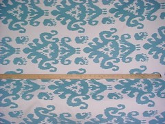 21Y Kravet 32627 Aqua Blue Persian Ikat Chenille Upholstery Fabric