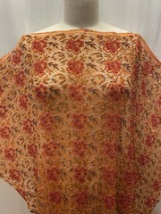 Floral Embroidered Beaded Lace Fabric 34″ Long 40″ Wide And 19″ Long 19″ Wide