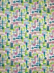 Easy Wash & Care Fabric-Swizzle Stix Muli- Cotton.Poly – BTY – x 44″