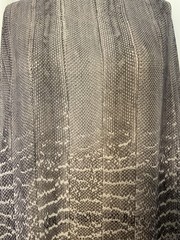 Poly Rayon Georgette Exotic Abstract Ombre Charcoal Slate Grey Fabric 4 Yds 58″W