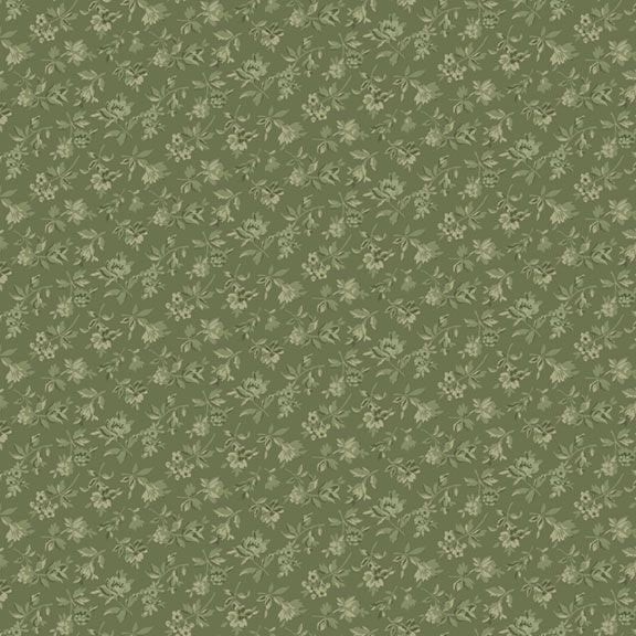 MARCUS FABRICS – Kathleen’s Story by Christine Schulte – Tossed Flowers – Jade