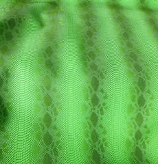 Neon Green Snake Embossed Faux Vinyl Fabric – Colorful Snakeskin Leather Look
