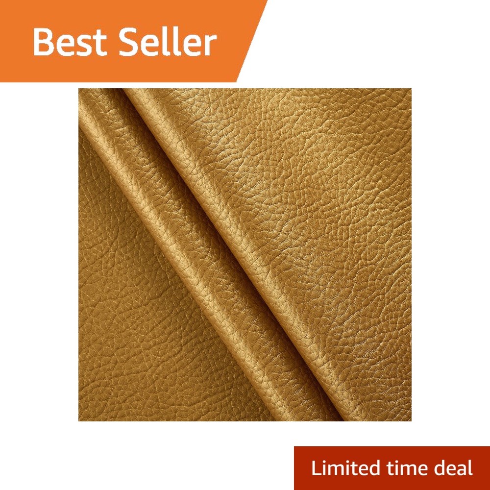 HYVAKUPPA gold marine vinyl fabric 1 yard