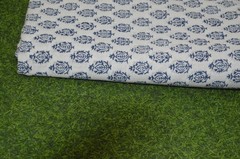 2 Yard Hand Block Print Floral Fabric 100%Cotton NO *TARRIF CHARGES 100%✅ZK_216