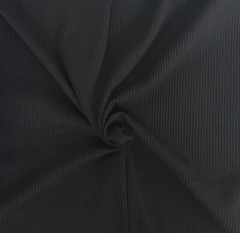 Black 4×2 Rib Knit Fabric Rayon Spandex by Yard & Wholesale 370GSM 3/24