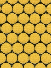 Designtex Loop To Loop, Lemon Drop, 7y12in, Upholstery w/ Functions, Bold Dots
