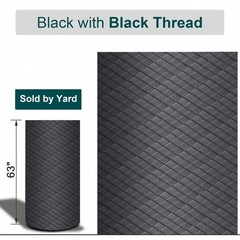 Quilted Vinyl Faux Leather 63″ Wide 6mm Foam Car Headliner Upholstery 1 Yard