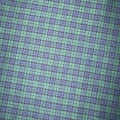 Plaid Double Knit Fabric 2.11 Yards Green Navy Blue Polyester Spandex 44″ Wide
