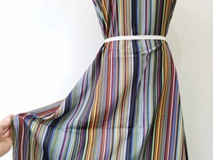 55”Wide By Yard Colored Stripe Fabric Dress Shirt Sleep Material Viscose Rayon