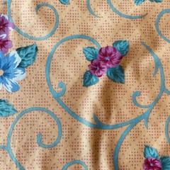 Fabric Weavetex 1 yard X 43” Floral Vintage Sewing Quilting Apparel Cotton #2B24
