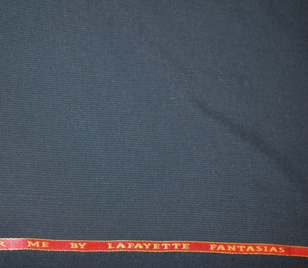 Lafayette Fantasia’s Navy Blue Medium Weight Wool Suiting Fabric 60″ Wide BTY