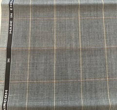 Scabal AIRCOM Wool Fabric Moss Green Plaid 2.0m / 2.2yd Summer Jacket England