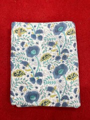 “Craft Supplies: New Floral Hand Block Print Fabric – Indian Handmade Handicraft