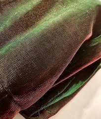 Sheer Fabric Red And Green Organza 15 Yards 180 Inches X 60 Inch Wide Bundle