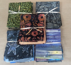 Super Grab Bag Deal!!! 5 bundles of FQs (5 per) bundle – high quality batiks!
