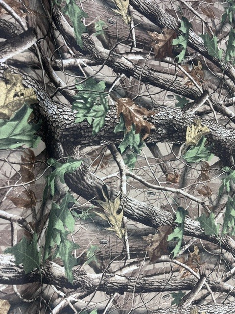 Realtree Hardwoods Green Camo 500D Nylon Coated Water Resist 62″ Wide By The